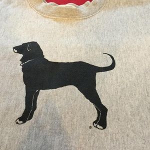 The Black Dog Gray  Crew Sweatshirt Vintage
